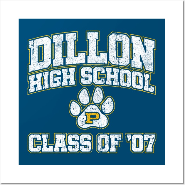 Dillon High School Class of 2007 (Variant) Wall Art by huckblade